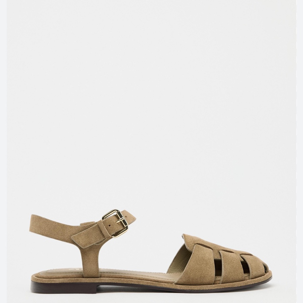 Zara fisherman suede sandals